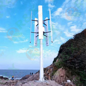 5kw 10kw 20kw 풍력 태양열 하이브리드 시스템 48v 120v 380v 수직 풍력 터빈 발전기 VAWT - Product Image 4