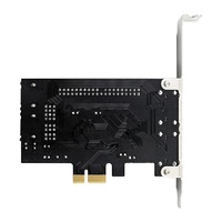 Kartu Ekspansi Server PCIe X1 NGFF JMB363 2 ESATA++IDE RAID Storage Array Card Aluminium-Stock