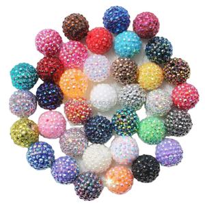 Perles boules de strass colorés Disco, pièces, pour la fabrication de bijoux - Product Image 1