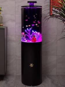 Tanque de peces de acuario para Navidad Venta directa de fábrica Estilo moderno Tanque de peces cilíndrico de pie Acuario Tanque de medusas - Product Image 3