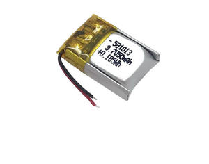 Small size <strong>3</strong>,7 V 581013 50mAh flat smart rechargeable Li-ion polymer battery - Product Image 1