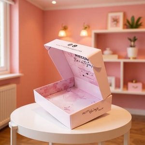 Cajas de avión corrugado personalizadas: Diseño de mariposa rosa, Cajas de Regalo creativas Premium de gran capacidad románticas y elegantes - Product Image 4