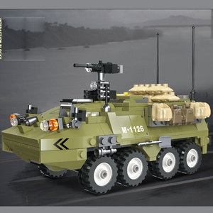 <span class=keywords><strong>M1126</strong></span>รถทหารราบรถหุ้มเกราะรถทหารพลาสติกขนาดเล็กประกอบชุดของเล่นโมเดลอาคาร - Product Image 5