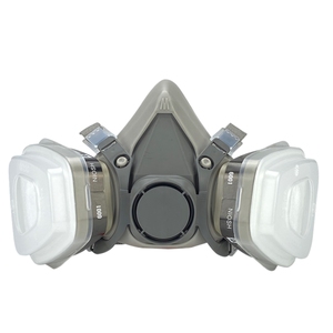 Stok pabrik masker Respirator debu setengah wajah 6200 dengan Filter 2091 untuk industri minyak konstruksi - Product Image 4