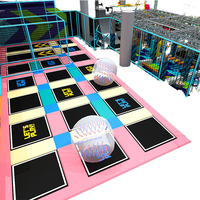 SANXIU - Equipos para Parques de Trampolín Interiores para Niños, Área de Juegos Comercial con Piscina de Pelotas, Pared de Escalada, Bloques de Espuma, Venta al por Mayor de Fábrica