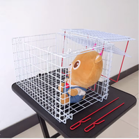 Cage à chat de taille moyenne de haute qualité en gros, cage d'injection pour chat, cage anti-morsure et anti-compression pour animaux de compagnie