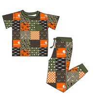Pyjama personnalisé d'Halloween pour enfants en bambou, ensemble imprimé citrouille, grenouillère zippée pour bébé, gigoteuse, couverture pour bébé, vêtements de nuit de boutique pour tout-petits