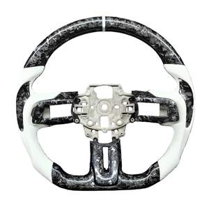 Volante de Fibra de Carbono Forjado para Ford <span class=keywords><strong>Mustang</strong></span> 2015 2016 <span class=keywords><strong>2017</strong></span> 2018 2019 2020 2021 2022, Accesorios Interiores para Automóviles - Product Image 4