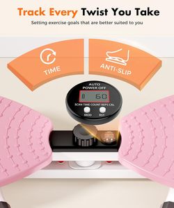 शांत कमर का ट्विस्टर घर का उपयोग कमर मोड़ कर फिटनेस स्थिर पेट व्यायाम बोर्ड - Product Image 6