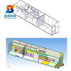 โรงฆ่าสัตว์เคลื่อนที่สำเร็จรูปสำหรับไก่ สุกร โค แกะ พร้อมเครื่องจักรอุตสาหกรรมครบวงจร - Product Image 2