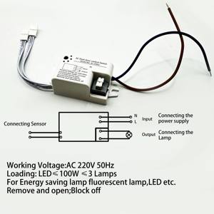 橱柜手势波运动触摸开关传感器工作电压AC220V 50hz功率 ≤ 100W - Product Image 6