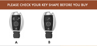 Keyyou — étui de clé de voiture en cuir véritable, pour Mercedes Benz W205, W213, GLC 260, C200, CLA, W176, W177, GLA, W213, GLK, accessoires
