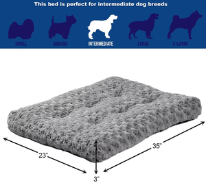 Cama para Mascotas de Felpa Cómoda y Cálida en Oferta, Camas para Perros con Efecto Ombre, Camas de Felpa para Perros que se Adaptan a Jaulas de Alambre - Product Image 6