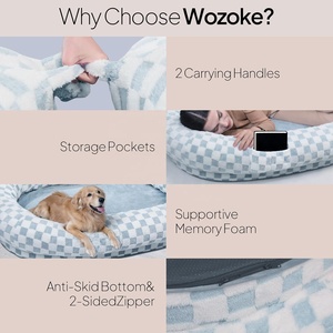 Letto per Cani Gigante a Forma Ovale con Bordo Rialzato, Extra Large per Adulti e Cani di Taglia Grande, Impermeabile, Antiscivolo, in Memory Foam, Lavabile - Product Image 5