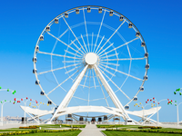 Grande Roue Géante de 30m à 50m à Vendre, Équipement de Parc d'Attractions Extérieur avec Éclairage LED, Fabricant