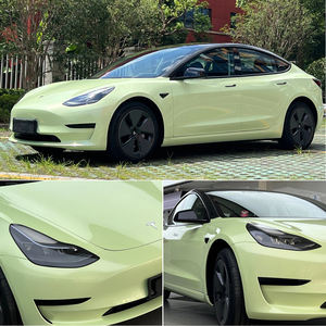 Film adhésif pour véhicule, brillant, vert avocat, changement de couleur de voiture, film vinyle - Product Image 3