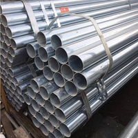 Tubes ronds en acier galvanisé de longueur standard Q235/Q345 pour la construction de serres, acier d'armature