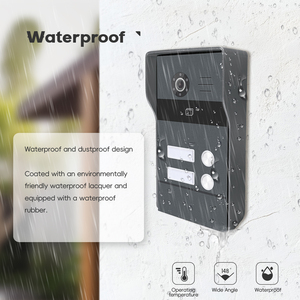 <span class=keywords><strong>Sonnette</strong></span> vidéo HD <span class=keywords><strong>Sonnette</strong></span> étanche avec housse anti-pluie Caméra <span class=keywords><strong>Sonnette</strong></span> de porte Interphone de maison sécurisée Multi appartements - Product Image 2