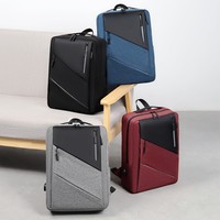 Mochila Masculina de Moda al por Mayor con Logotipo Personalizado, Ligera, Duradera, Resistente al Agua, Gran Capacidad, con Carga USB