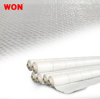WON Couverture de sol blanche Tapis de contrôle des mauvaises herbes Anti-grass Roll Garden Greenhouse White Barrier Weed