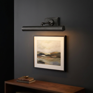 Modern Black Matte Wall Mounted <b>Vanity</b> Light Adjustable Swing Arm <b>LED</b> Bathroom Mirror Lamp Warm White 3500K Aluminum Body - Product Image 2