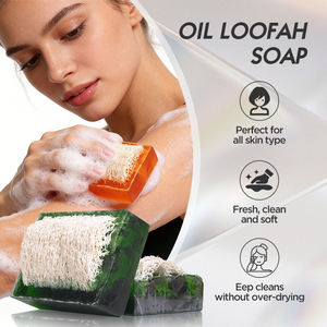 <span class=keywords><strong>Savon</strong></span> Exfoliant et Éclaircissant Artisanal au <span class=keywords><strong>Savon</strong></span> de Loofah et à l'Huile Essentielle d'Arbre à Thé Bio 100g pour le Visage et le Corps – Vente en Gros - Product Image 2