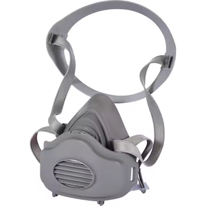 Respirateur demi-masque réutilisable avec valve respiratoire, protection contre la poussière et les gaz, masque réglable pour filtre à particules, fumée et brume - Product Image 4