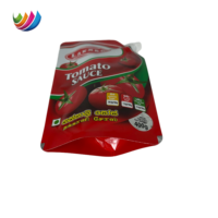 Impression personnalisée Tomate Piment Sauce Ail Ketchup Stand up Sac d'emballage pochette à bec