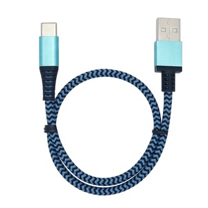 Cavo di ricarica e dati in Nylon intrecciato USB di tipo C con giacca in PVC 3A ricarica rapida da a C - Product Image 1