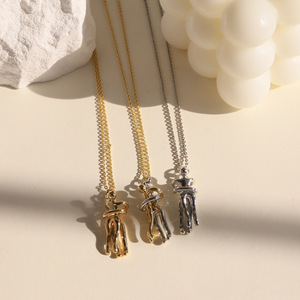Collana dell'Amore Eterno Bicolore, Gioiello Regalo Caldo e Alla Moda per Coppie, Vendita All'Ingrosso per Uomo e Donna - Product Image 3