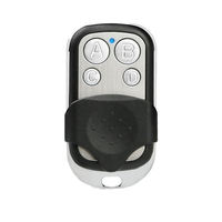 4 botones Metal 433 MHz Código de aprendizaje Transmisor RF universal Puerta de control remoto programable