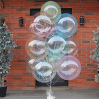Ballon transparent en TPU Bobo Ball de 18/24 pouces, cristallin, pour la promotion de rue, les fêtes d'anniversaire, la décoration des centres commerciaux