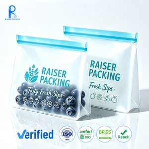 Custom Printed Recyclable Food Freezer <b>Bag</b> Food Grade Meat Fridge <b>Storage</b> Pouch Reusable Food <b>Storage</b> <b>Bag</b> for Hypermarket Brands - Product Image 1