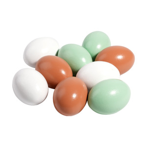 Montessori in legno di simulazione colorata di pasqua pittura liscia uova di anatra educativi giocattoli di apprendimento per bambini ragazzi e ragazze che giocano - Product Image 5