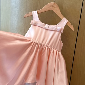 <span class=keywords><strong>Robe</strong></span> <span class=keywords><strong>chic</strong></span> pour filles, bretelles spaghetti, rose, ourlet irrégulier, pour fête d'anniversaire, sorties décontractées - Product Image 3