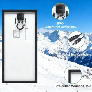 High Efficiency <b>100W</b> Monocrystalline Silicon <b>Solar</b> <b>Panel</b> for Home Emergency Power Backup Grid System Battery Charging 22% - Product Image 2