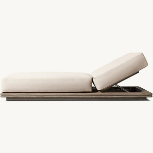 Nuevos muebles superventas al aire libre estilo conciso cama <span class=keywords><strong>de</strong></span> teca para dormir al aire libre Sunshine Beach piscina cama tumbada - Product Image 3