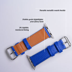 DL apto para 38 40 42 44mm, elegantes hebillas metálicas, correa de cuero con guijarros, reloj inteligente para IWatch Ultra 3 2 1 para <span class=keywords><strong>iPhone</strong></span>, correa de reloj - Product Image 3