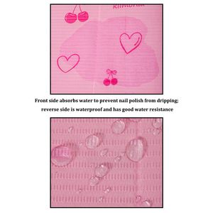 Napperons jetables roses à motifs pour tables de manucure, coussinets de protection à usage unique pour le nettoyage, outils spécialisés pour salons de <span class=keywords><strong>cils</strong></span> - Product Image 2