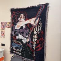 Tapiz Personalizado de Anime Berserk, Manta de Jacquard Tejida de Poliéster y Algodón, Cubre Sofá, Decoración para Sala de Estar, Diseño de Avión Cuatro
