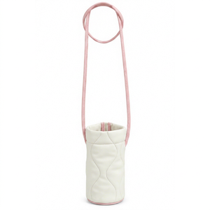 PU Leather Water Bottle Carrier <b>Bag</b> with Shoulder Strap - Product Image 1