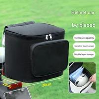 Sacoche de moto imperméable en tissu Oxford 600D écologique à 3 couches avec isolation en mousse, grande capacité, personnalisable, pour casque