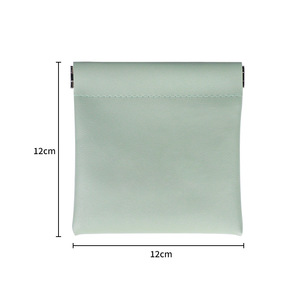 Custom PU Leather Makeup <b>Bag</b> Easy Open Design Waterproof <b>Mini</b> Pouch for Women Daily Carry - Product Image 4
