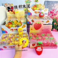 Jouet en argile à modeler aux expressions originales, en forme de fruits mélangés, anti-stress, cadeau