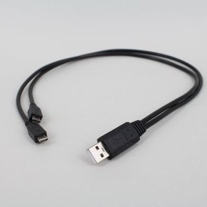 สายแยกสัญญาณ USB 2.0 พร้อมพอร์ตไมโครยูเอสบี 1 ตัวเป็น 2 ตัวสำหรับการชาร์จและการถ่ายโอนข้อมูลสำหรับอุปกรณ์แอนดรอยด์ - Product Image 2