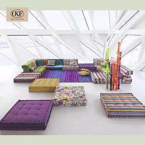 OKF Royal-Grand canapé modulaire en forme de L, meubles de salon en tissu 5 places, beau style arabe pour villas sans pieds - Product Image 5