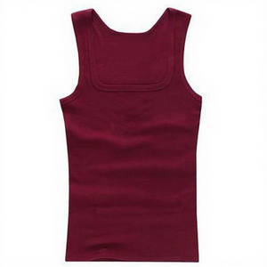 Men's <b>Blue</b> Sleeveless V-Neck Tank <b>Top</b> Solid Knitted Breathable Casual <b>Vest</b> - Product Image 4
