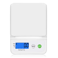 Báscula Digital Inteligente de Alta Precisión para Cocina, con Múltiples Unidades de Medición, Funciona con Pilas AAA, Accesorio de Cocina para Medir Alimentos