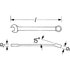 VIGOR-Clé mixte V4473N-16 avec profil extérieur 12 pans-EAN 4047728064569 WRENCHES COMBINAISON WRENCHES - Product Image 2