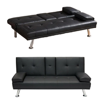 Sofá Cama Plegable Moderno y Ecológico de 2 Plazas, Relleno de Esponja, para Uso en Hoteles, con Respaldo Acolchado Doble